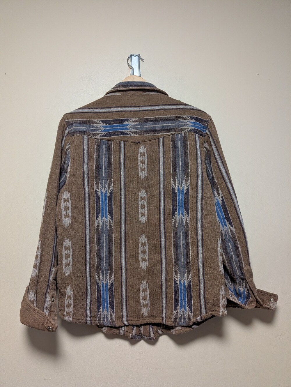 Flint and Tinder Cotton Jacquard Shirt Jacket Large Western Shacket To - Picture 9 of 9